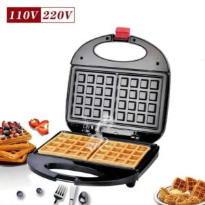 110V/220V Dual-Voltage Waffle & Sandwich Maker
