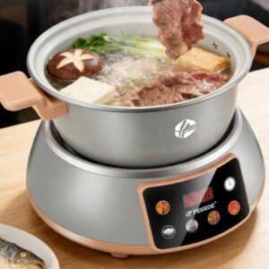 Adjustable Heat Electric Hot Pot & Wok Set